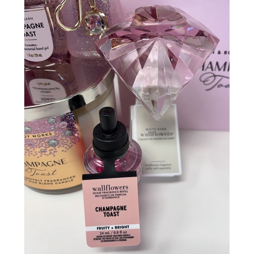 Bath & Body Works Champagne Toast 9-Piece Set with Tote New In Box - Picture 7 of 10